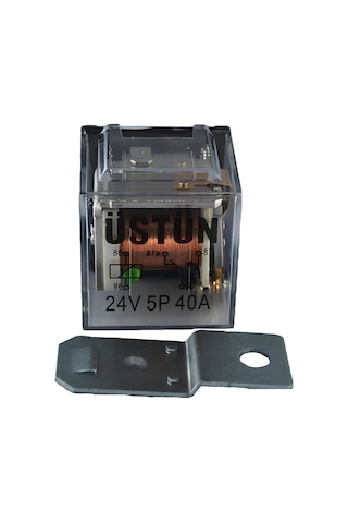 Mini Röle Şeffaf 24v 5p 40a 87a 5 Terminalli