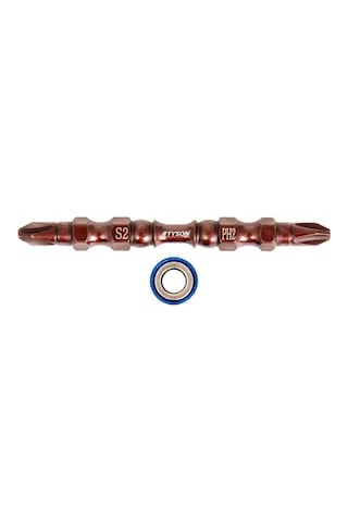 Çift Yönlü Z2 65mm S2 Çeliği Mıknatıs Uçlu Bits Uç 1 Adet Çelik Matkap Ucu Tornavida Ucu Vidalama Ucu