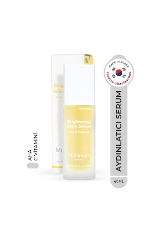 Aha Ve C Vitamini İçeren Aydınlatıcı Işıltı Etkili Kore Serum 40ml Peeling & Anti-aging Bakım