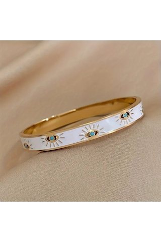 Mk Tasarım Çelik Bileklik Model-1 Gold