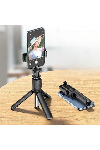 Buffer Masaüstü Tripod Olabilen Telefon Tutuculu Kablosuz Kumand