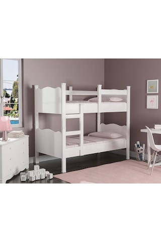 Afillibebek Ranza Ikili Ayrılabilen Mdf Profilli 90x190 Beyaz