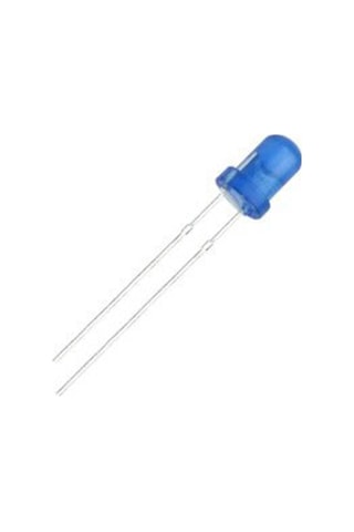 5mm Mavi Mantar Led Diyot Yüksek Parlaklık - 10 Adet Paket