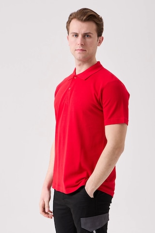 Galanthus Polo Yaka T-shirt - Pamuklu, Nefes Alabilir, Klasik Tasarım Kırmızı