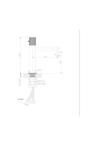 Fm-2218 Siyah & Kırmızı Lavabo Bataryası Siyah