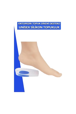 Ortopedik Topuk Dikeni Tabanlık Jel Yastıklı Silikon Topukluk