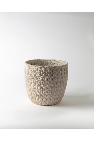 Dolly Saksı - Ekru - 26 Cm 8684427125182 Diğer