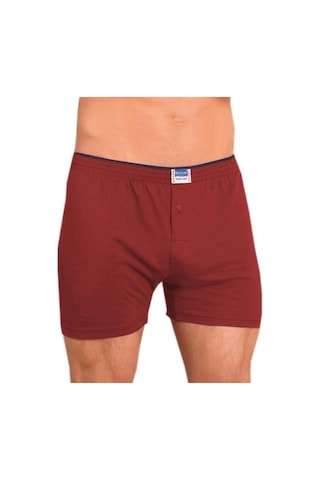 2 Adet Berrak 1099 Düğmeli Erkek Boxer Penye Boxer