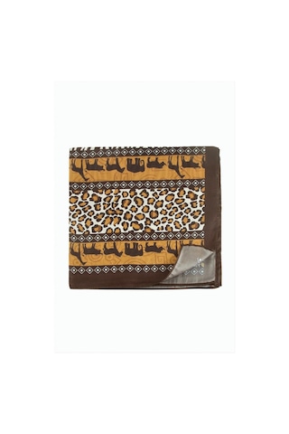 Trendexa Leopar Desenli Zr Şifon Fular 50 50 Cm Renkli