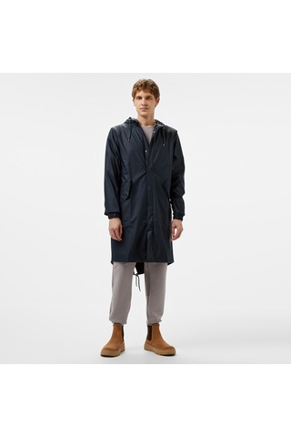 Raıns Rains Fishtail Parka W3 Unisex Lacivert Yağmurluk