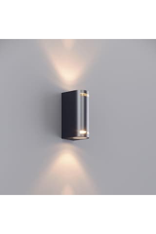 Lunara Glass Led Duvar Apliği Ip65 Alüminyum İç Mekan Dış Mekan Modern Bahçe Balkon Teras Cephe Aydınlatma 3000k Çok Renkli