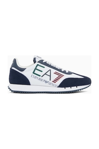 Ea7 7x000541af18609 Erkek Günlük Ayakkabı Beyaz - Mavi