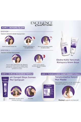 Loreal Excellence Cool Creme Saç Boyası 7.11 Ekstra Küllü Kumral (466392649)