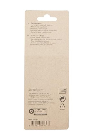 Faber-castell Şerit Düzeltici, 5mm X 12m, Hızlı Kapatıcı, Kuruma Süresi Gerektirmez, Asorti Renkler