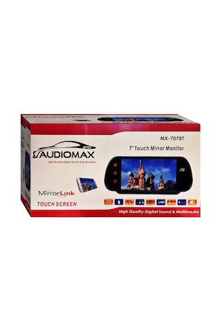 Audıomax 7 İnç Araç Ayna Monitör Bluetooth Mirrorlink Dikiz Aynas