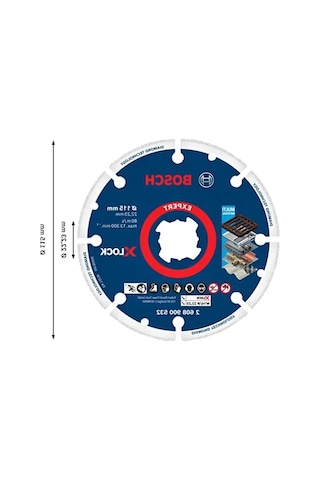 115 Mm X-lock Kesme Diski, Elmas Teknolojisi İle Uzun Süreli Kullanım