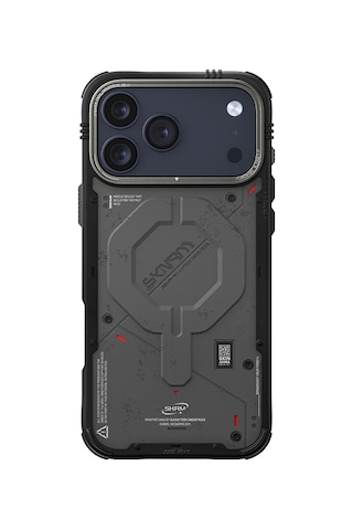 Apple Uyumlu iPhone 17 Pro Max  Kılıf M-safe Şarj Özellikli Airbag Tasarımlı Skinarma Vigor Kapak Gri Gri