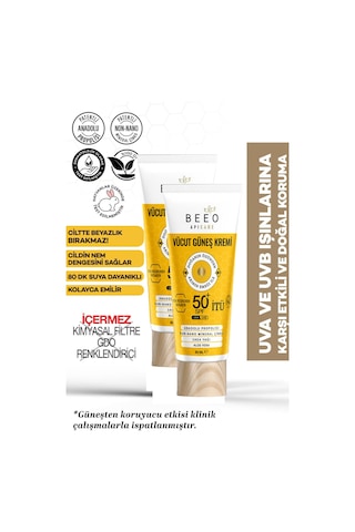Bee'o Vücut Spf50 Güneş Kremi 80 Ml 2 Adet