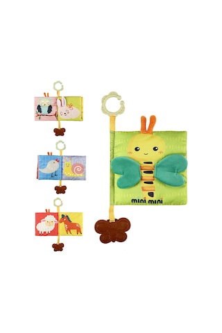 Mini Mini Eğitici Bebek Kitabı Dişlikli Ve Hışırtılı 3d Hayvanlar Kitabı