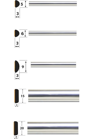 Trend Garaj Krom Nikelaj Şerit 15 MM 5 M