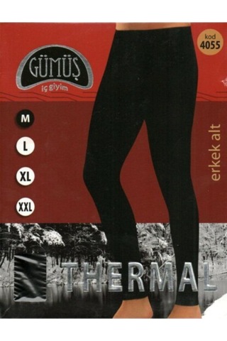 Erkek Siyah Termal Tayt Siyah