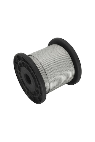 Symbee 304 Paslanmaz Çelik Takviye Kablosu 0.5mm 7 7 100m 30 Alüminyum Kapağıyla, Ç晾晒 Ve Armatür Asma İçin Dayanıklı Teller Diğer