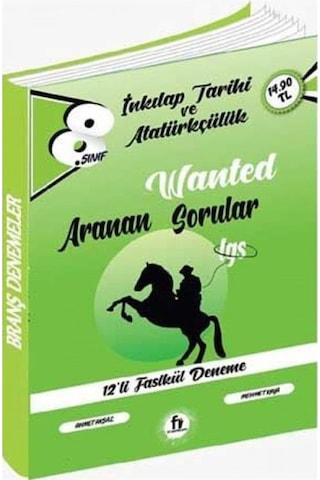 Fi Yayınları 8. Sınıf Lgs Inkılap Tarihi Wanted Aranan Sorular Fa
