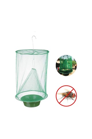 Symbee Yüksek Verimli Askıda Sineği Yakalama Kafesi - Anti-korozif Ağızlı Plastik Kova İle Ev, Çiftlik, Restoran Uygulamalı Sineği Tutucu