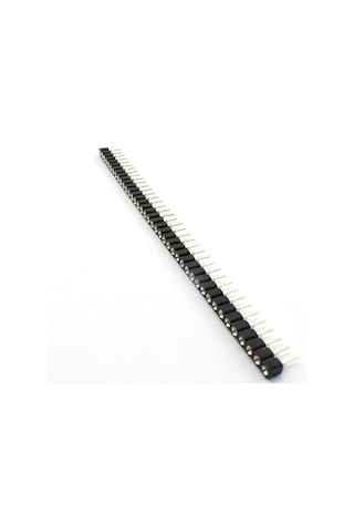 1x40 Pin Precision Dişi Header Tek Sıra 2.54mm 180 Derece Yuvarlak Kırılabilir