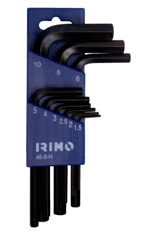 Irimo 46-9-H Altıgen Siyah Kaplama Allen Metrik Set 9 Parça