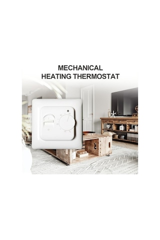 Pazly 230v Mekanik Termostat Manuel Zemin Isıtma Kontrol Cihazı Harici Sensör 5-40 C 3a