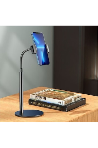 360 Ayarlı Metal Standlı Masa Üstü Metal Gövde Telefon Tutucu Telefon Standı