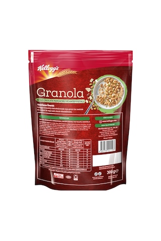Kellogg's Beyaz Çikolata Parçacıklı ve Antep Fıstıklı Granola 300 G