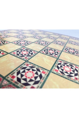 Sedef Desenli Polyester Vernik Kaplama Satranç Tahtası