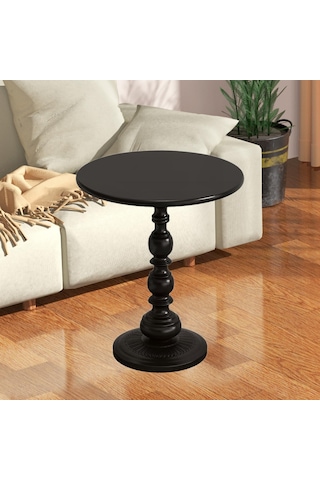 Suntek Magideal Kanepe Masası 52cm Yükseklik Dekor Siyah Küçük Siyah