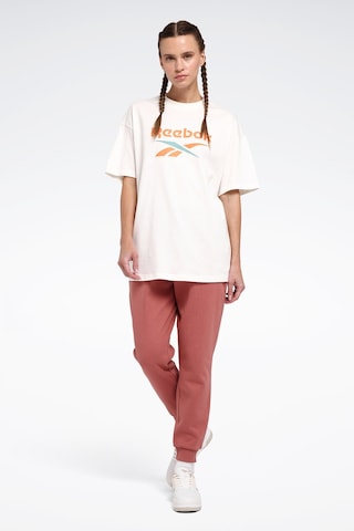 Reebok New Id Ovrs Tee Ekru Kadın Kısa Kol T-shirt Bej