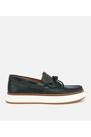 Hotiç Erkek Deri Haki Bağcık Detaylı Günlük Loafer 02ayh319390a860 02ayh319390a860