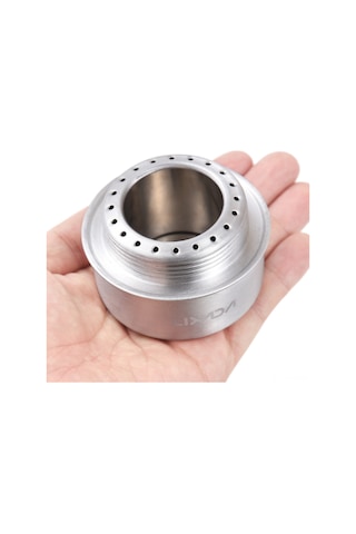 Geeksen Alüminyum Ultra Hafif Alkol Ocası: Çapraz Ayak, Yangınsız Kapağı Ve Rüzgar Engelleyici İle, Kamp Ve Bisiklet Turları İçin Mükemmel Gümüş