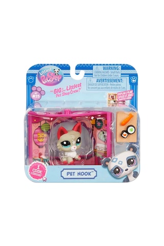 Littlest Pet Shop Minişler Figür Set Pet Nook G7 25 Kurt Gri 00591