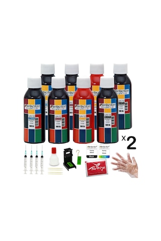 Perfection HP Deskjet C3150 / C3180 / C3190 Yazıcı Uyumlu Dolum Seti 8 x 100 ML