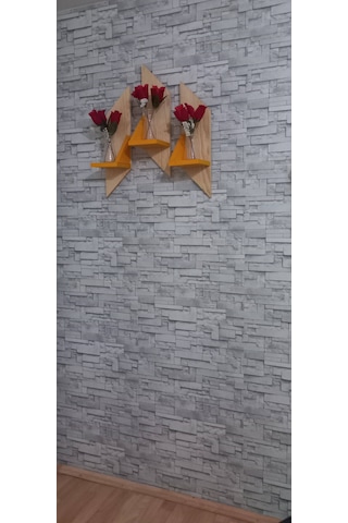 Ahşap Raf Çiçeklik 13.5x55 Cm