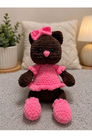 Amigurami Kız Ayıcık 046 - Pembe