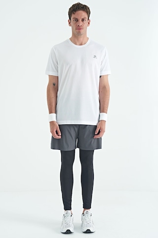 Tommy Life Siyah Arka Bilek Baskı Detaylı Yüksek Bel Slim Fit Aktif Spor Erkek Tayt - 84988 SiYAH Siyah