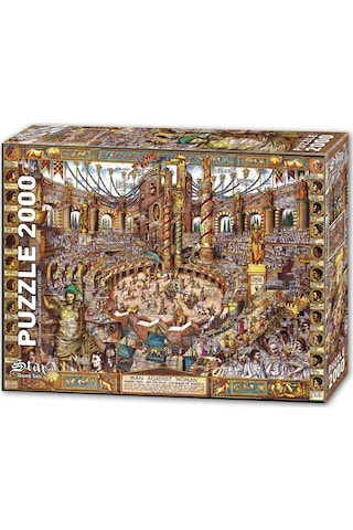 1100981 Erkekler ve Kadınlar Savaşı 2000 Parça Puzzle ,Star