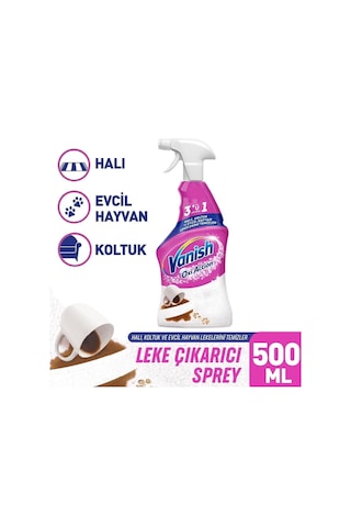 Vanish Oxi Action Çok Amaçlı Halı, Koltuk Ve Evcil Hayvan Leke Çıkarıcı Sprey 500 Ml