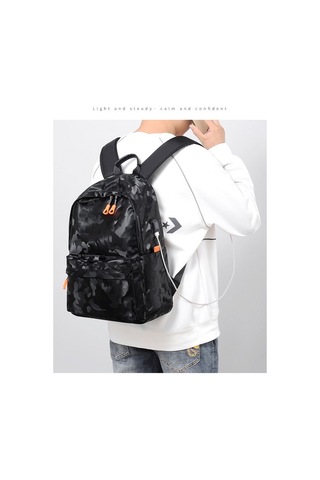 Polyester Dizüstü Bilgisayar Sırt Çantası Black