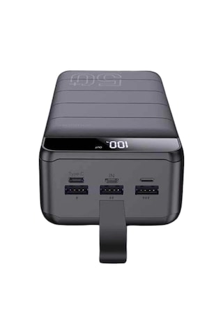 Powerbank Çoklu Şarj Girişi 50.000 Mah Taşınabilir Dijital Göstergeli Çok Renkli