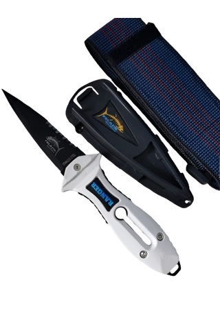 Pelajik Ranger Pro Kol Bandı Dalış Bıçağı Şiş Kakıçlı Paslanmaz Çelik Zıpkıncı Bıçağı BEYAZ