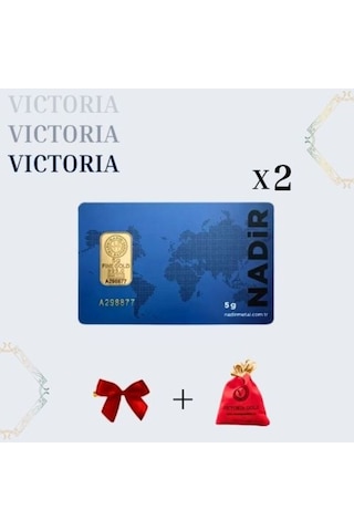 Vıctorıa Gold 2 Adet 5 Gr 24 Ayar 995 Altın (Nadir Yada Gar )