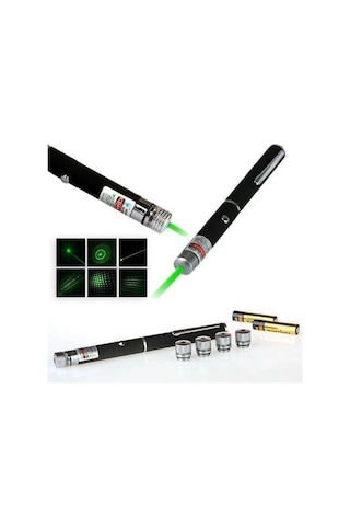 Hubrendy Çer Yeşil Lazer Pointer 5000 Mw 15 Km Etkili Tek Başlık 5 Model